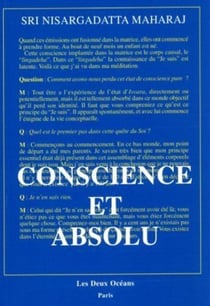 Conscience et absolu