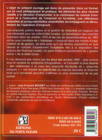 L'emprunt des collectivités locales et la gestion de trésorerie