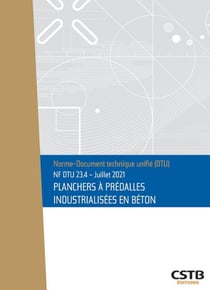 NF DTU 23.4 planchers à prédalles industrialisées en beton