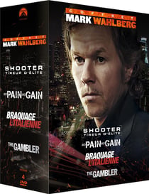 Coffret Mark Wahlberg : No Pain No Gain + The Gambler + Shooter + Braquage à l'italienne