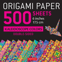 Origami paper 500 sheets kaleidoscope patterns 6 inches (15 cm)