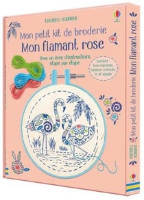 Mon flamant rose - mon petit kit de broderie