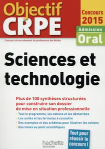 Objectif crpe - sciences et technologie - crpe en fiches (édition 2015)