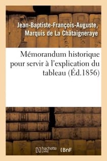 Memorandum historique pour servir a l'explication du tableau donne ci-apres, opuscule destine - au c