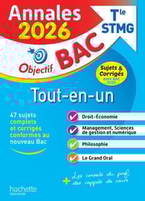 Annales Objectif BAC 2026 - Bac STMG Tout-en-un - sujets et corrigés