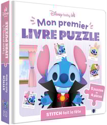 Mon premier livre puzzle : Disney Baby : Stitch fait la fête