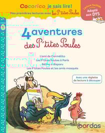 Cocorico je sais lire ! Mes premières lectures avec les P'tites Poules : 4 aventures des P'tites Poules - niveau 1 (édition 2023)
