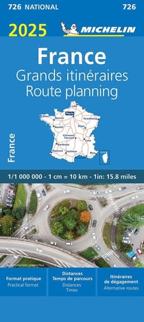 Carte Nationale France - Grands itinéraires 2025