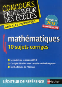 Mathématiques - annales corrigées - concours 2015 - admissibilité