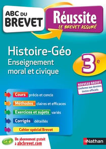 ABC du brevet réussite Tome 38 : histoire-géographie, enseignement moral et civique - 3e (édition 2019)