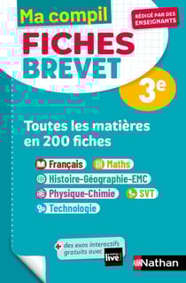 Ma compil fiches brevet : Toutes les matières du Brevet 2025 en 200 fiches - 3e