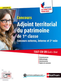 Concours Adjoint Territorial Du Patrimoine De 1Ere Classe : Cat C – Livre En Ligne