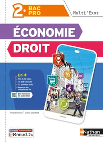 Économie-droit : 2de : bac pro tertiaires : livre + licence élève (édition 2022)