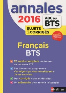 Annales Francais Bts Tertiaires Et Industriels 2016