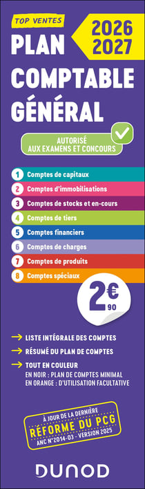 Plan comptable général - Liste intégrale des comptes (édition 2026/2027)