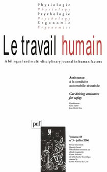 REVUE LE TRAVAIL HUMAIN n.69/3