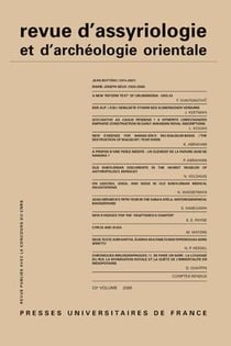 REVUE D'ASSYRIOLOGIE ET D'ARCHEOLOGIE ORIENTALE n.102
