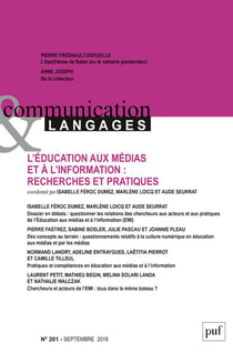 Éducation aux médias et à l'information : recherche et pratiques (édition 2019)