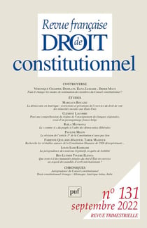 Revue française de droit constitutionnel n.131 (édition 2022)