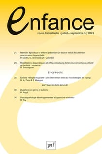 Revue enfance n.75 (édition 2023)