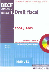 Droit fiscal - epreuve n.1 (édition 2004/2005)