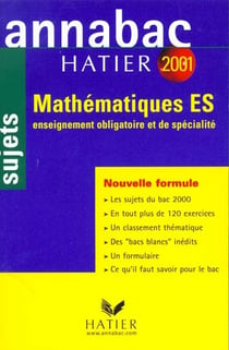 Annabac mathematiques es - sujets 2001