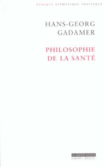 PHILOSOPHIE DE LA SANTE