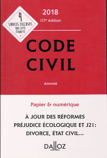 CODE CIVIL 2018 ANNOTE
