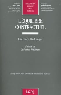 L'EQUILIBRE CONTRACTUEL.