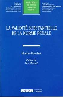 La validité substantielle de la norme pénale