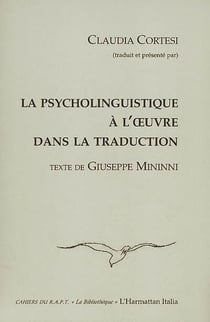 Psycholinguistique à l'oeuvre dans la traduction - texte de Giuseppe Mininni