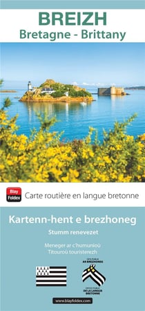 Carte routière & touristique : Breizh (Bretagne - Brittany)