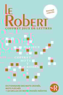 Jeux de lettres - coffret - dictionnaire de mots croisés - les mots croisés du petit robert cahier 1