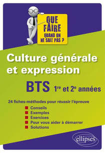 BTS - culture générale et expression - 1re et 2e année