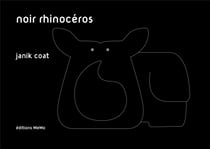 Noir rhinoceros