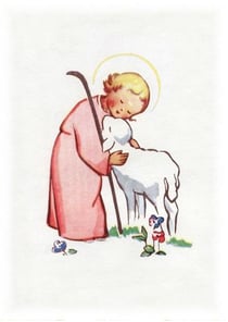 Image sainte jésus agneau