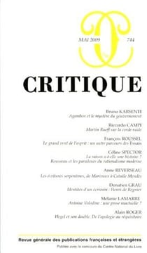 Revue Critique n.744
