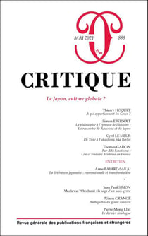 Revue Critique n.888 : Le Japon, culture globale