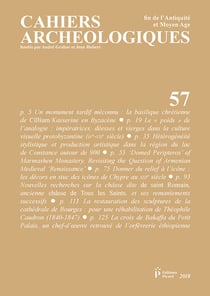 Cahiers archéologiques, n° 57