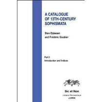 A catalogue of 13th-century sophismata - part 1, introduction and indices