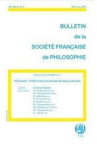 Bulletin de la Société française de philosophie Tome 2 : proudhon propositions pour une nouvelle lecture
