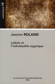 Leibniz et l'individualité organique