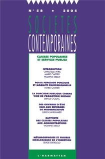 SOCIETES CONTEMPORAINES : classes populaires et services publics