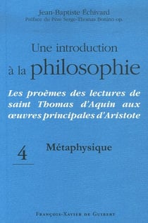 Une introduction à la philosophie métaphysique