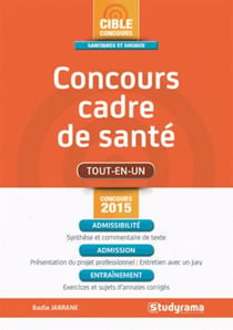 Concours cadre de santé - concours 2015 (2e édition)
