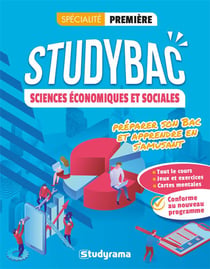 Studybac : sciences économiques et sociales - première spécialité - préparer son bac et apprendre en s'amusant