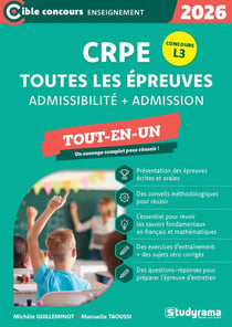 Nouveau CRPE - Toutes les épreuves (admission & admissibilité) : Concours 2026 - Accessible dès la L3