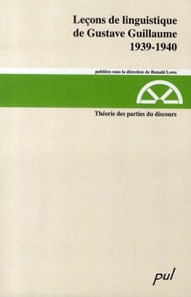 Leçons de linguistique de gustave guillaume - 1939-1940