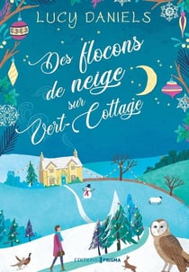 Des flocons de neige sur vert-cottage