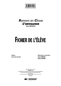 L'ortogafeur - fichier de l'élève
